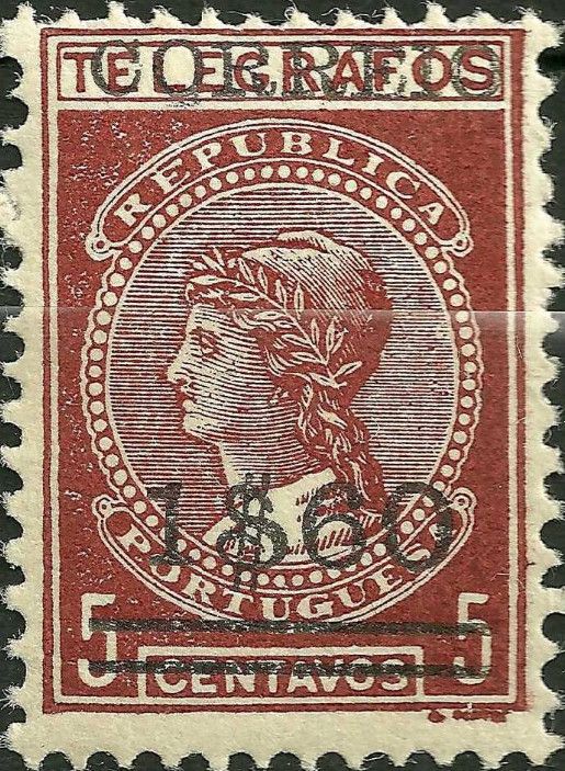 Telegraph Stamp surcharged