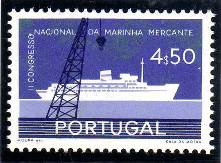 Crane and Passenger Ship "Santa Maria"