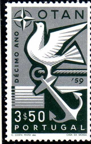 Peace dove on anchor