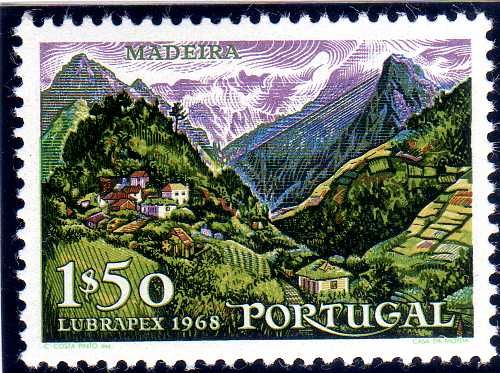 Mountainous landscape on Madeira