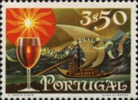 Wine Jar Transport Boat, Wine Glass & Sun