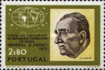 Emilio Garrastazú Médici (1906-85) and globe