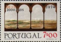 Moorish arches and view across plains