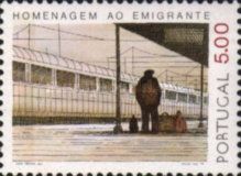 Emigrant at Railroad Station