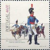 Officer, Fifth Cavalry, 1810, and cavalry charge