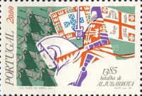 Knight on horseback, Aljubarrota battle, 1385
