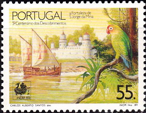 Caravel before S. Jorge da Mina Fortress