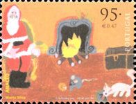 "Father Christmas Delivering Presents" by Marta Silva