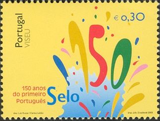 150th Anniversary of the first Portuguese stamp