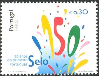 150th Anniversary of the first Portuguese stamp (Faro)