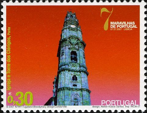 Seven Wonders of Portugal - Clerigos Tower and Church, Oport