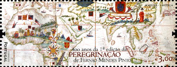 World Map (1623) from Antonio Sanches