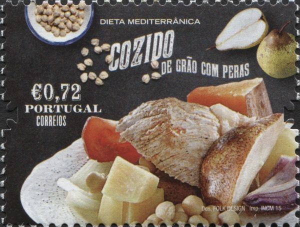 Cozido de grão com peras