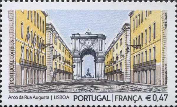 Rua Augusta and triumphal arch, Lisbon