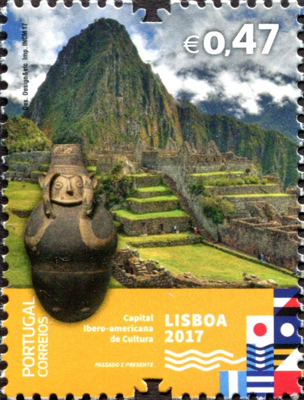 Ceramic vase, Peru (12th - 16th cent.?) & Machu Piccu