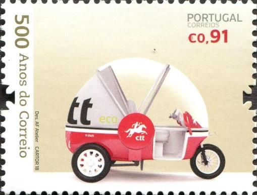 Mail delivery scooter, 20th century