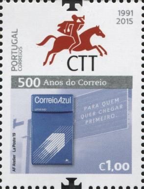 Postal Emblem 1991-2015 and Correio Azul