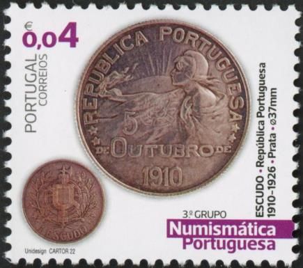 Allegory of Republic 1 Escudo Coin