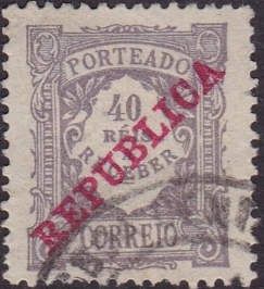 Postage Due - Republica overprint