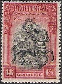 Luis de Camoes with Overprint for Red Cross