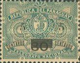 Telegraph stamp with overprint