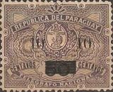 Telegraph stamp with overprint