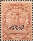 Sentenial Lion at Rest, Overprinted "1908"