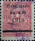 Postage due stamp and regular issue of 1913 surcharged
