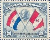President Benavides, flags of Paraguay and Peru
