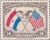 Coat of Arms of United States; Flags of Paraguay and USA