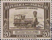 Locomotive of the first paraguayan train