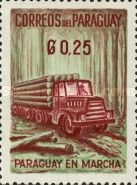 Truck carrying logs