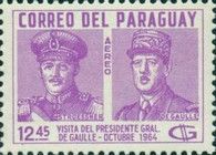 Predidents Stroessner and de Gaulle