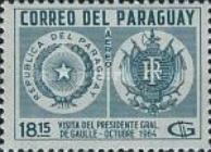 Coats of Arms of Paraguay and France 