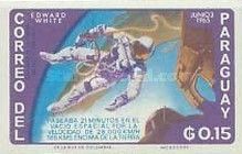 Edward White Walking in Space