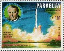 Launch of the Saturn rocket in Cape Kennedy and W. von Braun