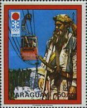 Ski Lift, Man in Traditional Dress