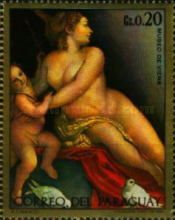 Venus, Adonis and Cupid, A. Carracci (detail)
