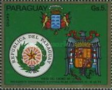 Arms of Paraguay, Spain and Canary Islands