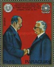 Presidents Stroessner and Leone