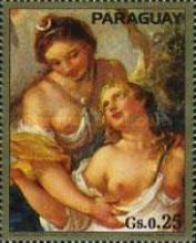 "Two Women", Charles Joseph Natoire (1700-1777)