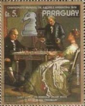 "Benjamin Franklin Playing Chess", Edward Harrison May
