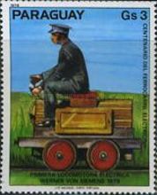 1Ş. electric locomotive of Werner v. Siemens, 1879