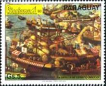 La batalla de lepanto - siglo XV