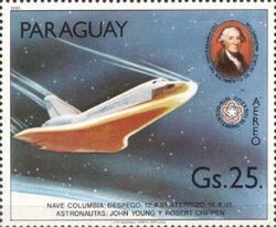 Columbia re-entering atmosphere