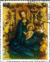 Rosenhagmadonna by Stefan Lochner