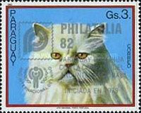 Cat on light blue, Overprinted