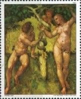 The Fall of Man; Fresco by Raphael (1483-1520)