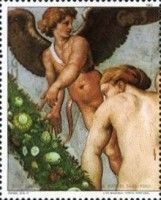 Cupid and the Three Graces, fresco