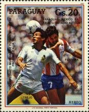 Scenes from the games of the Paraguayan national team